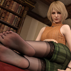 This is a pixiv picture whose title is Ashley feet.
