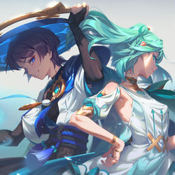 This is a pixiv picture whose title is 散琺.