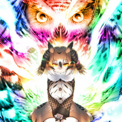This is a pixiv picture whose title is ﾐﾐちゃん助手&ﾊｸﾄｳﾜｼ.
