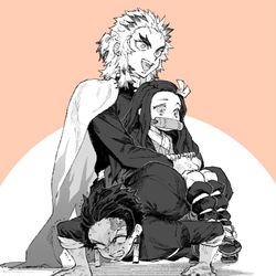 This is a pixiv picture whose title is 鬼滅詰め２.