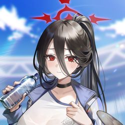 This is a pixiv picture whose title is ブルアカ ハスミ.