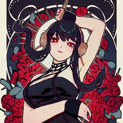 This is a pixiv picture whose title is SpyXFamily Art Nouveau Inspired.