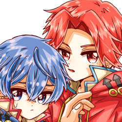This is a pixiv picture whose title is レドブル兄弟練習.