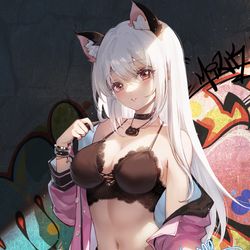 This is a pixiv picture whose title is Graffiti.