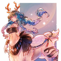This is a pixiv picture whose title is ご依頼者様OCさん - タウル化.