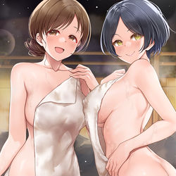 This is a pixiv picture whose title is 【303+】「中に入ります？」.
