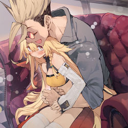 This is a pixiv picture whose title is 【強化人類アムネロ】できたかも…？.
