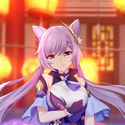This is a pixiv picture whose title is KeQing.