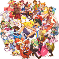 This is a pixiv picture whose title is アニポケ.