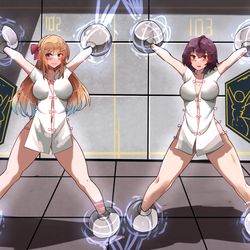 This is a pixiv picture whose title is (com) Captured and Examined.