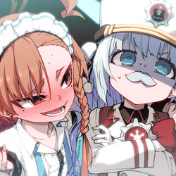 This is a pixiv picture whose title is ひげ部.