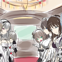 This is a pixiv picture whose title is アズレン落書きまとめ.