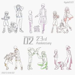This is a pixiv picture whose title is 2002 → 2012.