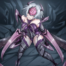 This is a pixiv picture whose title is 堕ちた冒険者.