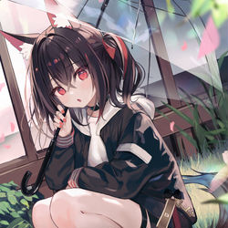 This is a pixiv picture whose title is 春、ケモミミ【告知】.