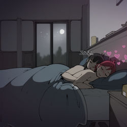 This is a pixiv picture whose title is Sweet night - Jade and Alison.