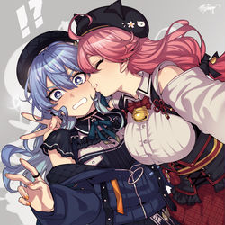This is a pixiv picture whose title is KiSS.