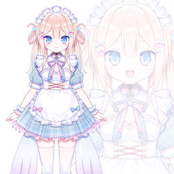 This is a pixiv picture whose title is 💙☕️.