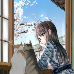This is a pixiv picture whose title is 春旅.
