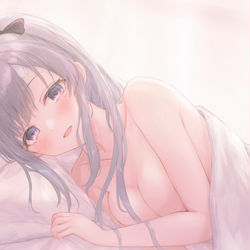 This is a pixiv picture whose title is 「ふふ……夢じゃないですよ……♪」.
