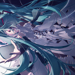 This is a pixiv picture whose title is 初音ミク16周年アニバーサリー.