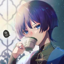 This is a pixiv picture whose title is 放浪者、苦いの好きだからコーヒーも好きかもなーと.