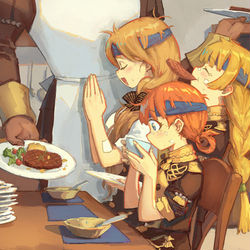 This is a pixiv picture whose title is After Training.
