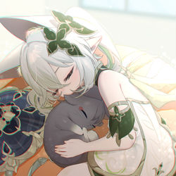 This is a pixiv picture whose title is おねむねこちゃん.