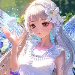 This is a pixiv picture whose title is Easterfairy(習作、色塗り練習作品).