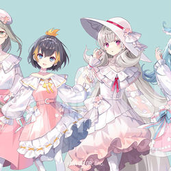 This is a pixiv picture whose title is NIJISANJI EN Sakura Bloom 2023.