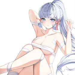 This is a pixiv picture whose title is Kamisato Ayaka.