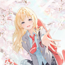 This is a pixiv picture whose title is 君も行こう！.