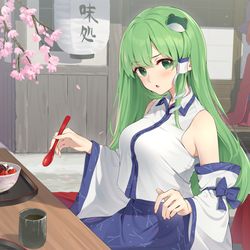 This is a pixiv picture whose title is 一口交換しません？.