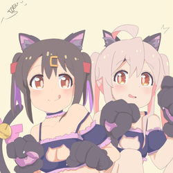 This is a pixiv picture whose title is 意外とノリノリな妹.