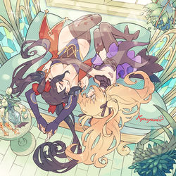 This is a pixiv picture whose title is モナ＆フィッシュル🌞.