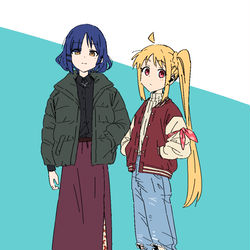 This is a pixiv picture whose title is ぼざろ妄想私服まとめ.