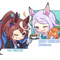 This is a pixiv picture whose title is メジロマックイーン生誕祭.