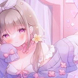 This is a pixiv picture whose title is 【お仕事】花雲りんちゃん🌺☁.