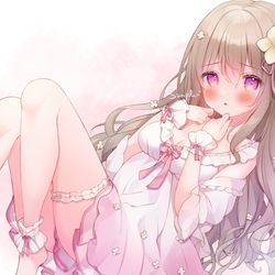 This is a pixiv picture whose title is 【お仕事】花雲りんちゃん🌺☁.