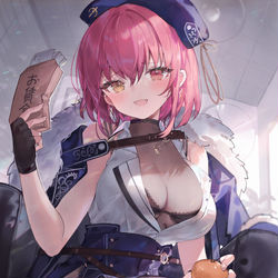 This is a pixiv picture whose title is マリン社長.
