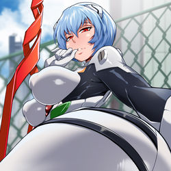 This is a pixiv picture whose title is 綾波 レイ.