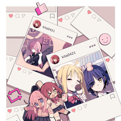 This is a pixiv picture whose title is 【PF38】ぼ喜多新刊サンプル ＊中國語注意.