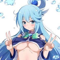 This is a pixiv picture whose title is アクア様.