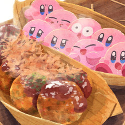 This is a pixiv picture whose title is たこ焼き.