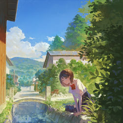 This is a pixiv picture whose title is 夏が待ち遠しい.