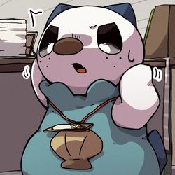 This is a pixiv picture whose title is 差し入れを飲んでTFしちゃうけもケサークル主くん🧃.