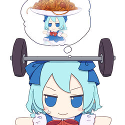This is a pixiv picture whose title is いつか大盛パスタを運びたい ᗜˬᗜ.
