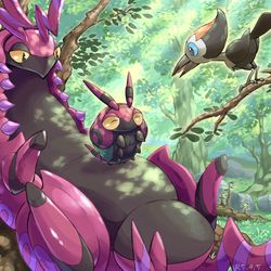 This is a pixiv picture whose title is 森林浴.