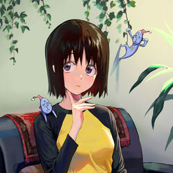This is a pixiv picture whose title is ようこそ, NHKに!.