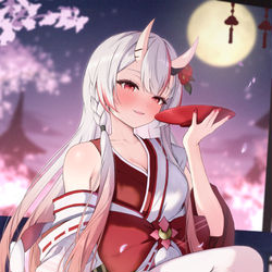 This is a pixiv picture whose title is 百鬼あやめ.